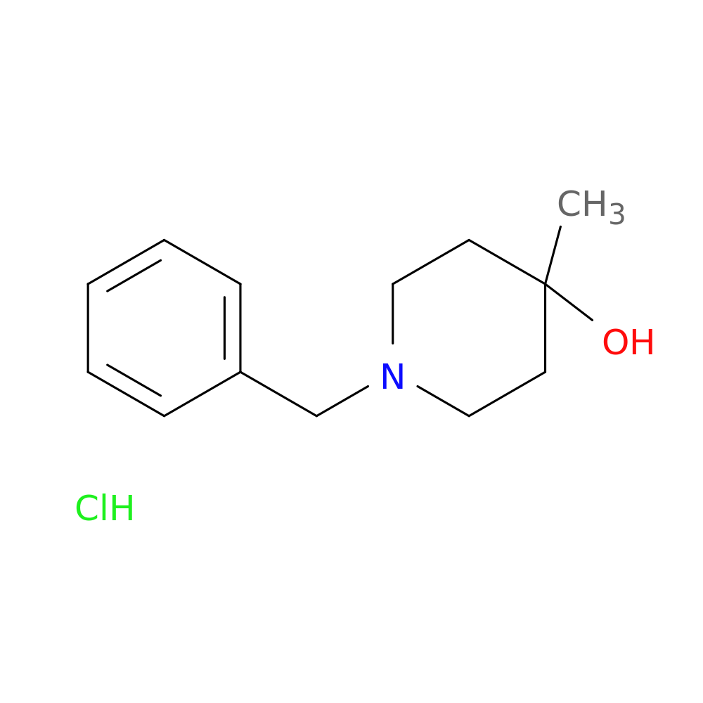 4-Methyl-1-benzyl-4-piperidinol HCl