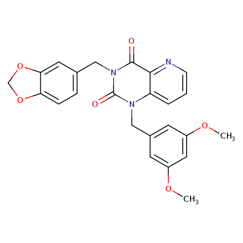 3-[(2H-1,3-benzodioxol-5-yl)methyl]-1-[(3,5-dimethoxyphenyl)methyl]-1H,2H,3H,4H-pyrido[3,2-d]pyrimidine-2,4-dione