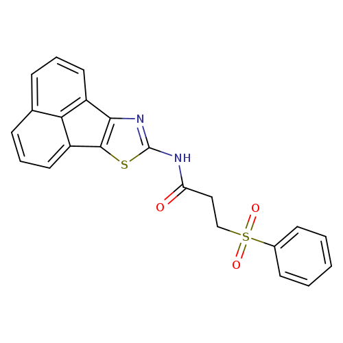 3-(benzenesulfonyl)-N-{11-thia-13-azatetracyclo[7.5.1.0^{5,15}.0^{10,14}]pentadeca-1,3,5(15),6,8,10(14),12-heptaen-12-yl}propanamide