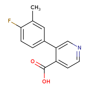 3-(4-Fluoro-3-methylphenyl)isonicotinic acid