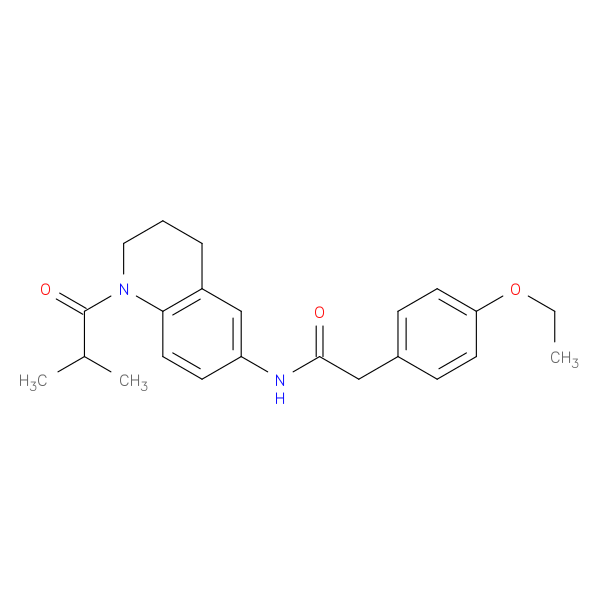 2-(4-ethoxyphenyl)-N-[1-(2-methylpropanoyl)-1,2,3,4-tetrahydroquinolin-6-yl]acetamide