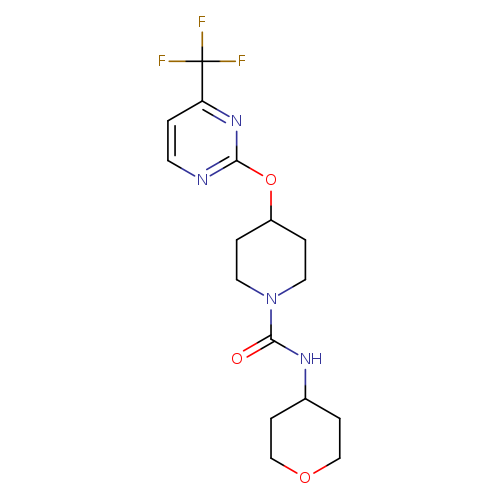 N-(oxan-4-yl)-4-{[4-(trifluoromethyl)pyrimidin-2-yl]oxy}piperidine-1-carboxamide