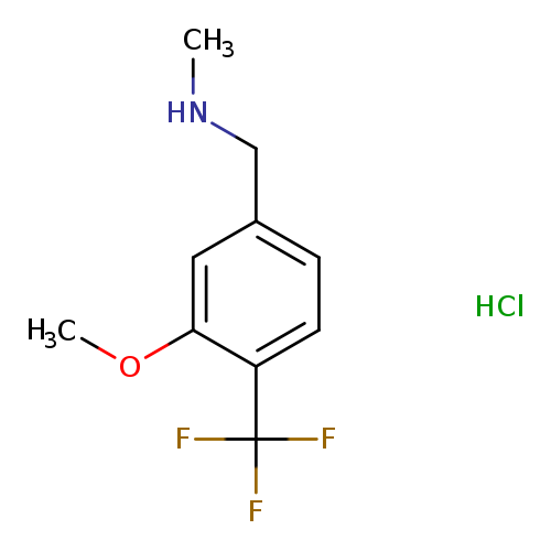 {[3-methoxy-4-(trifluoromethyl)phenyl]methyl}(methyl)amine hydrochloride
