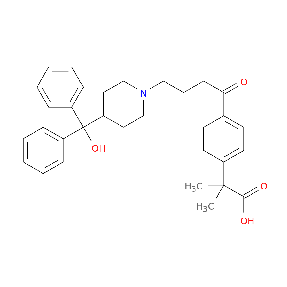 2-[4-[4-[4-(Hydroxydiphenylmethyl)-1-piperidinyl]-1-oxobutyl]phenyl]-2,2-dimethylacetic acid