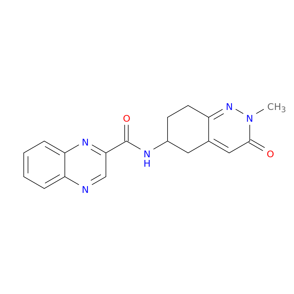 N-(2-methyl-3-oxo-2,3,5,6,7,8-hexahydrocinnolin-6-yl)quinoxaline-2-carboxamide