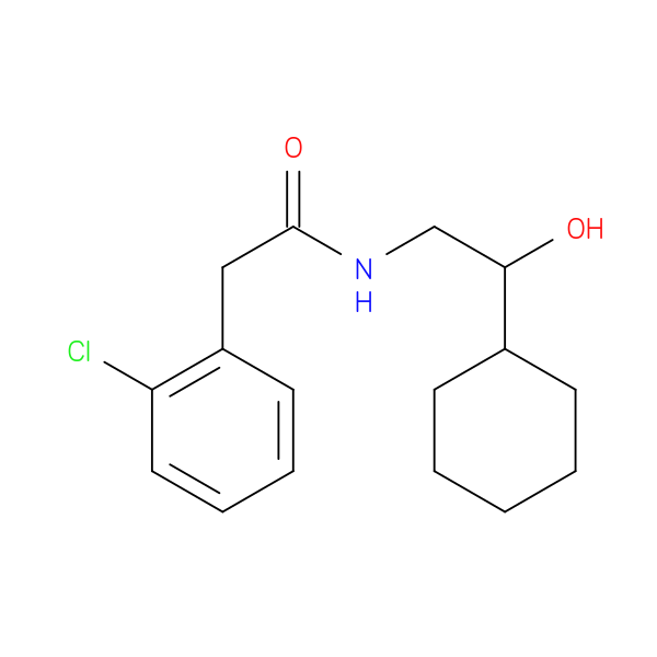2-(2-chlorophenyl)-N-(2-cyclohexyl-2-hydroxyethyl)acetamide