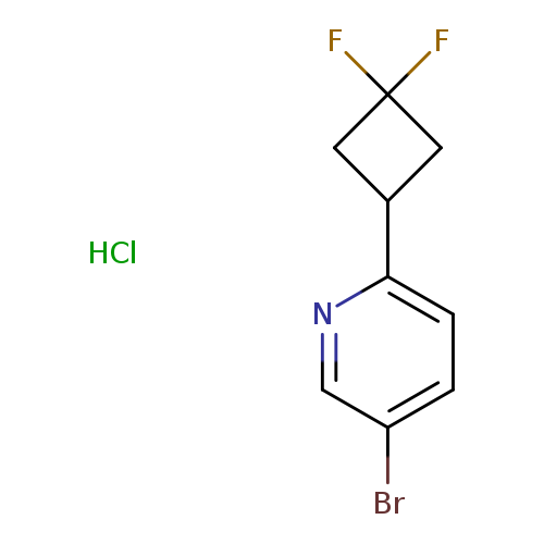 5-bromo-2-(3,3-difluorocyclobutyl)pyridinehydrochloride