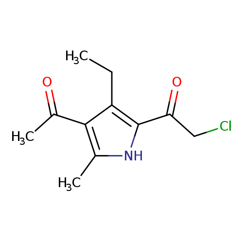 1-(4-acetyl-3-ethyl-5-methyl-1H-pyrrol-2-yl)-2-chloroethan-1-one