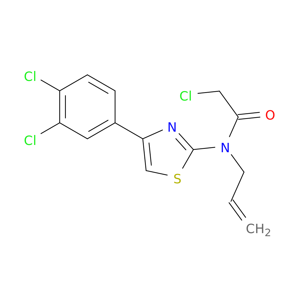 2-chloro-N-[4-(3,4-dichlorophenyl)-1,3-thiazol-2-yl]-N-(prop-2-en-1-yl)acetamide