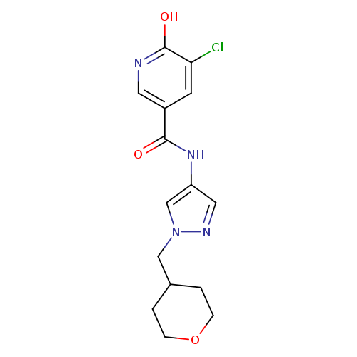 5-chloro-6-hydroxy-N-{1-[(oxan-4-yl)methyl]-1H-pyrazol-4-yl}pyridine-3-carboxamide