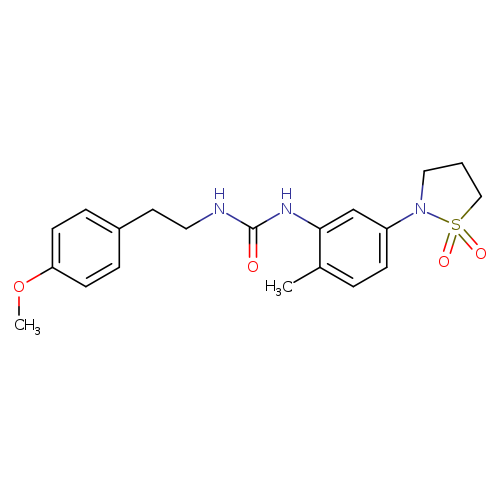 3-[5-(1,1-dioxo-1lambda6,2-thiazolidin-2-yl)-2-methylphenyl]-1-[2-(4-methoxyphenyl)ethyl]urea