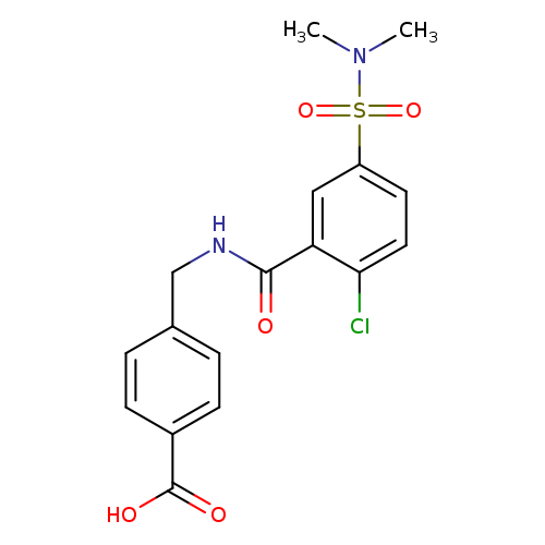 4-({[2-chloro-5-(dimethylsulfamoyl)phenyl]formamido}methyl)benzoic acid