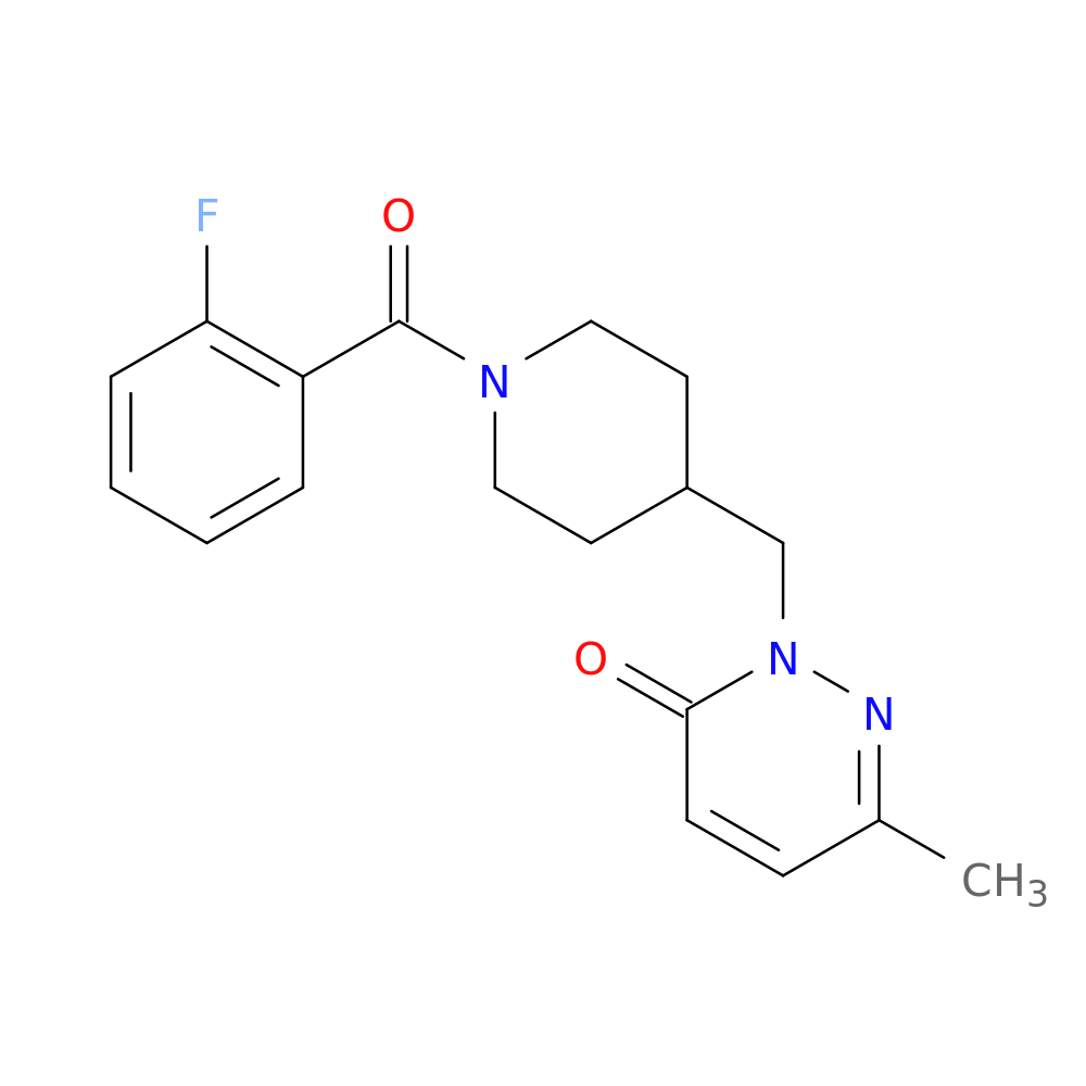 2-{[1-(2-fluorobenzoyl)piperidin-4-yl]methyl}-6-methyl-2,3-dihydropyridazin-3-one