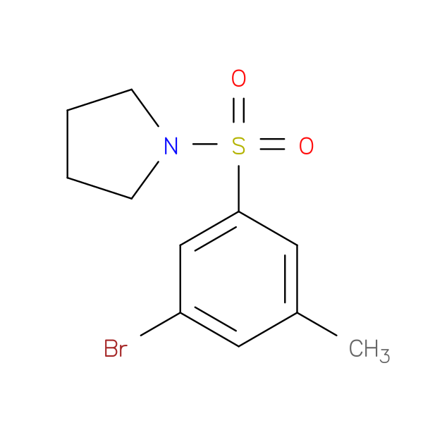 1-(3-Bromo-5-methylphenylsulfonyl)pyrrolidine