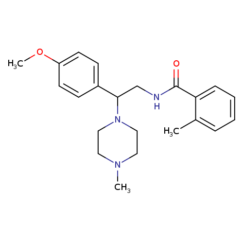 N-[2-(4-methoxyphenyl)-2-(4-methylpiperazin-1-yl)ethyl]-2-methylbenzamide
