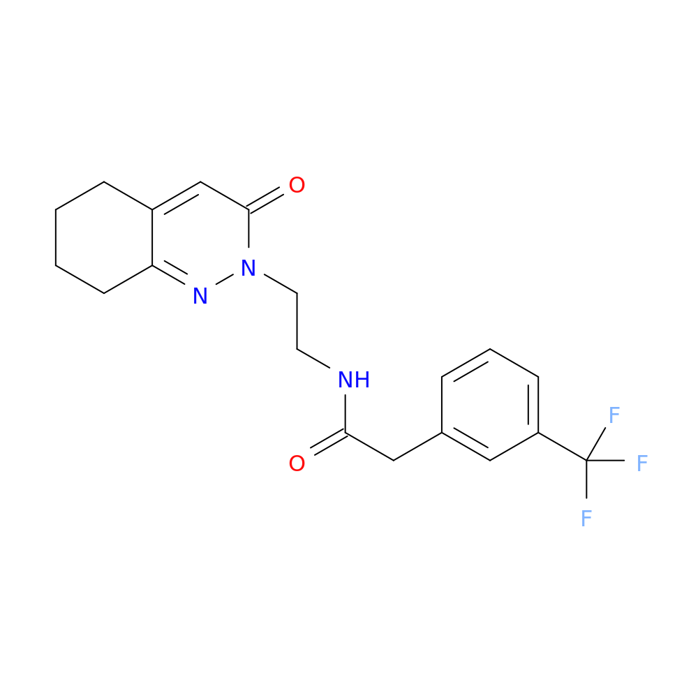 N-[2-(3-oxo-2,3,5,6,7,8-hexahydrocinnolin-2-yl)ethyl]-2-[3-(trifluoromethyl)phenyl]acetamide