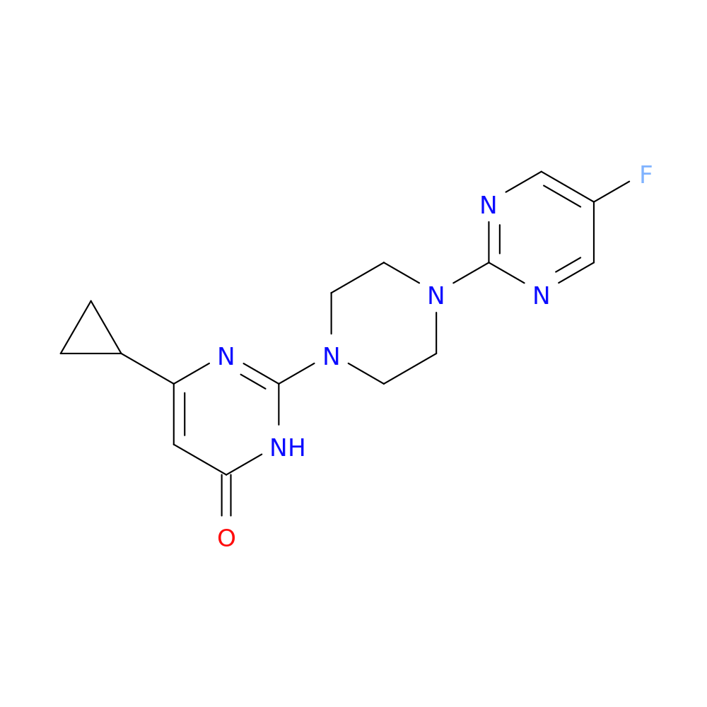 6-cyclopropyl-2-[4-(5-fluoropyrimidin-2-yl)piperazin-1-yl]-3,4-dihydropyrimidin-4-one