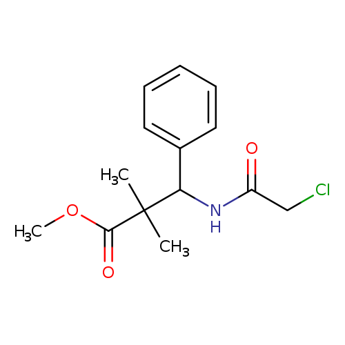 methyl3-(2-chloroacetamido)-2,2-dimethyl-3-phenylpropanoate