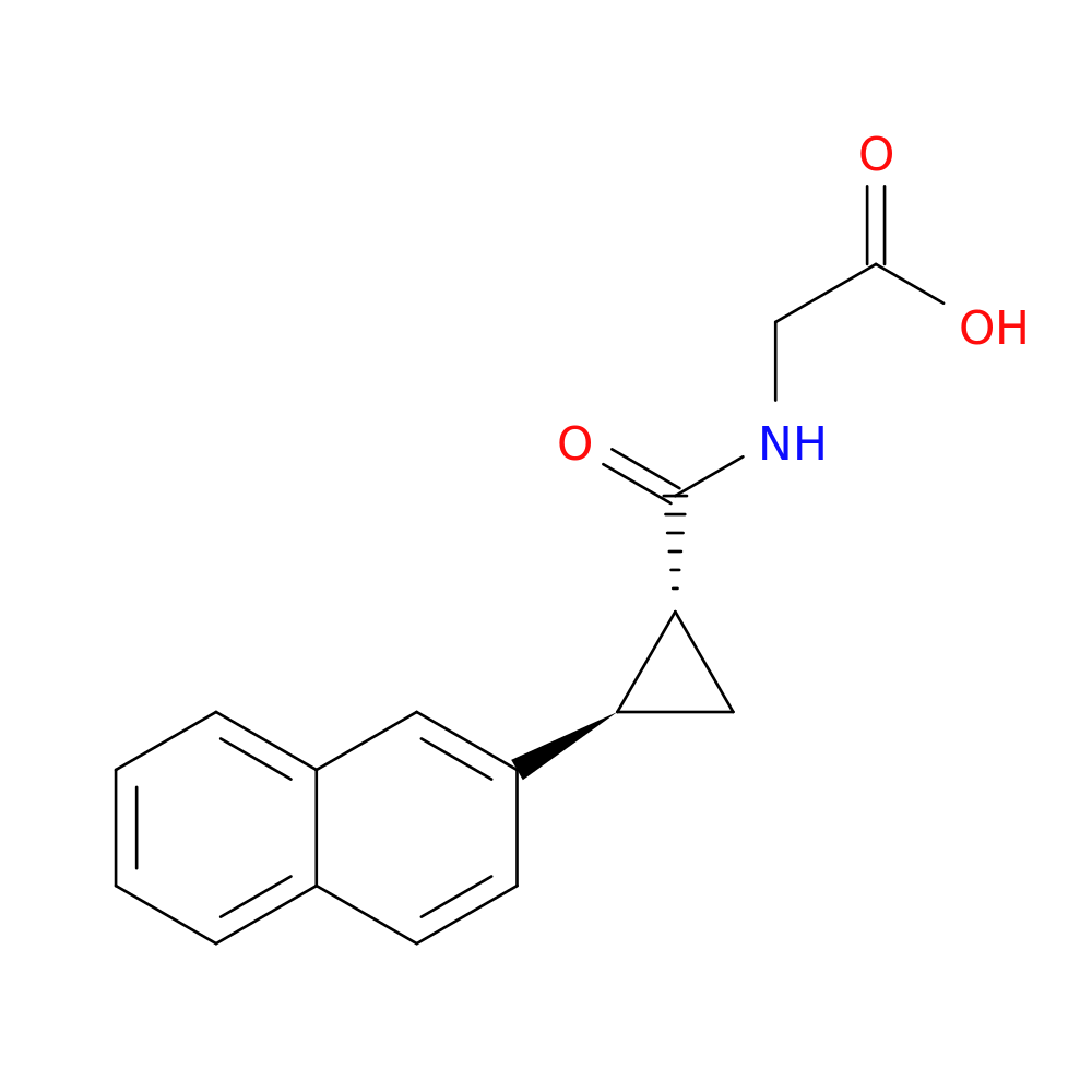 rac-2-{[(1R,2R)-2-(naphthalen-2-yl)cyclopropyl]formamido}acetic acid