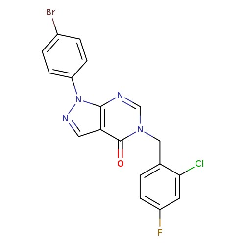 1-(4-bromophenyl)-5-[(2-chloro-4-fluorophenyl)methyl]-1H,4H,5H-pyrazolo[3,4-d]pyrimidin-4-one