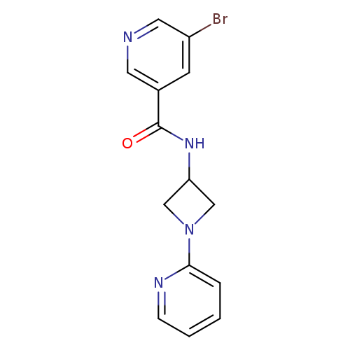 5-bromo-N-[1-(pyridin-2-yl)azetidin-3-yl]pyridine-3-carboxamide