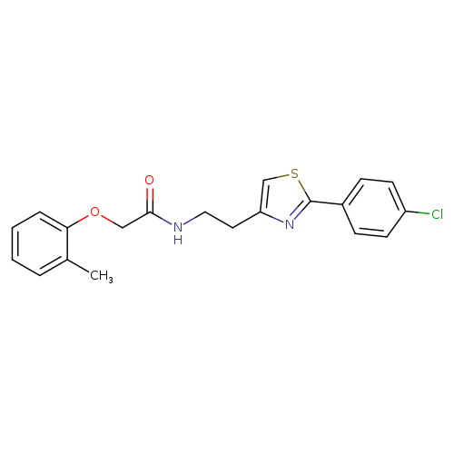 N-{2-[2-(4-chlorophenyl)-1,3-thiazol-4-yl]ethyl}-2-(2-methylphenoxy)acetamide
