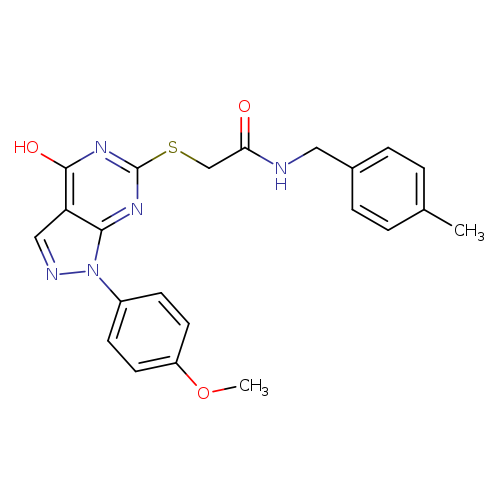 2-{[4-hydroxy-1-(4-methoxyphenyl)-1H-pyrazolo[3,4-d]pyrimidin-6-yl]sulfanyl}-N-[(4-methylphenyl)methyl]acetamide