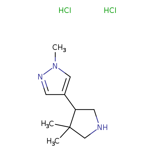 4-(4,4-dimethylpyrrolidin-3-yl)-1-methyl-1H-pyrazole dihydrochloride
