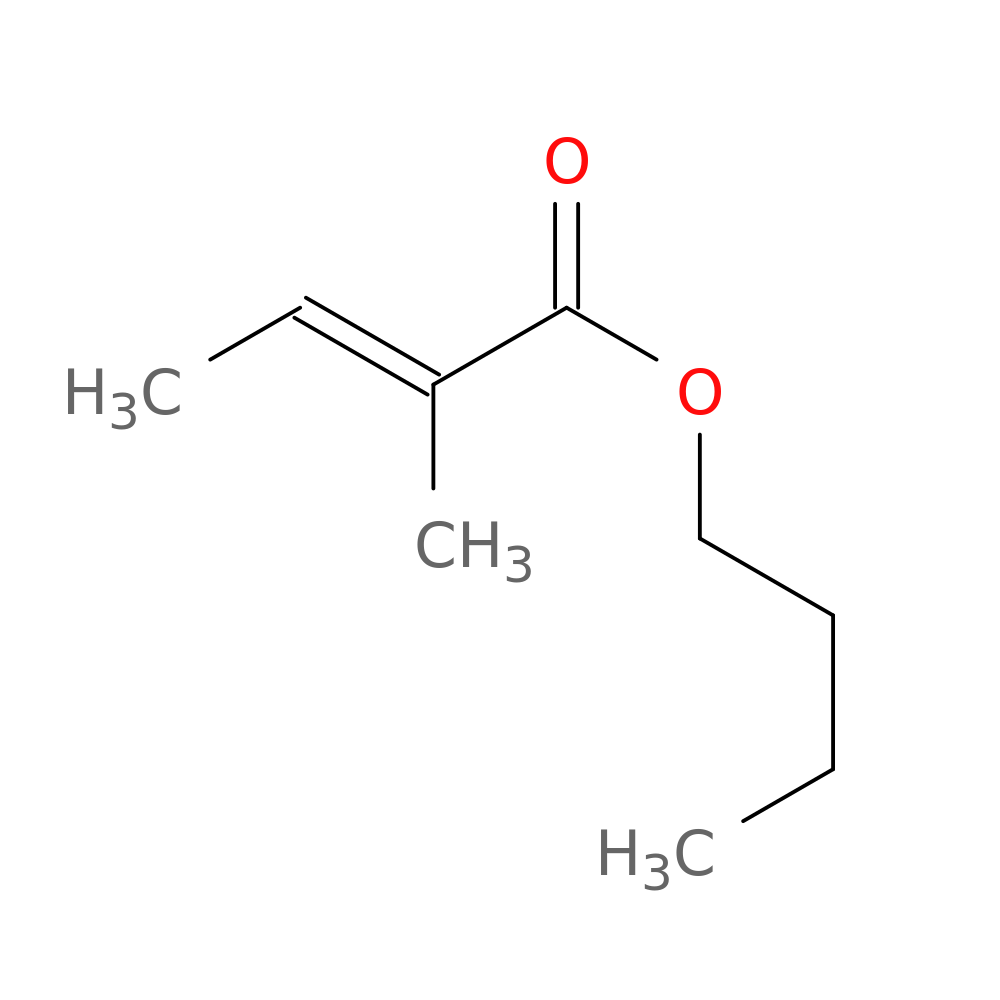 2-Butenoic acid,2-methyl-,butyl ester, (2E)-