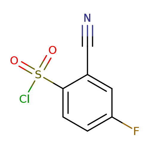 2-Cyano-4-fluorobenzene-1-sulfonyl chloride