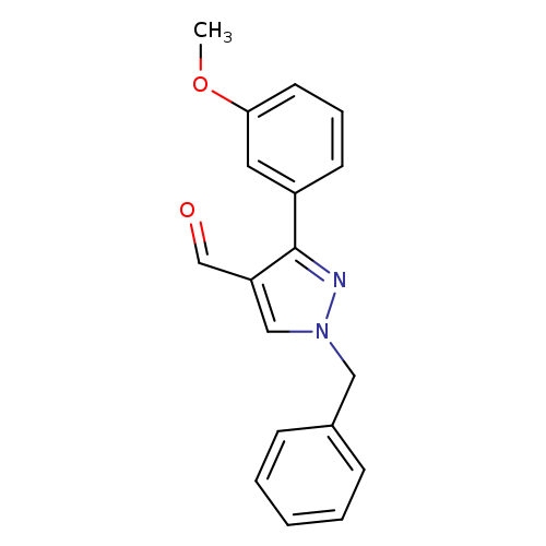 1-benzyl-3-(3-methoxyphenyl)-1H-pyrazole-4-carbaldehyde