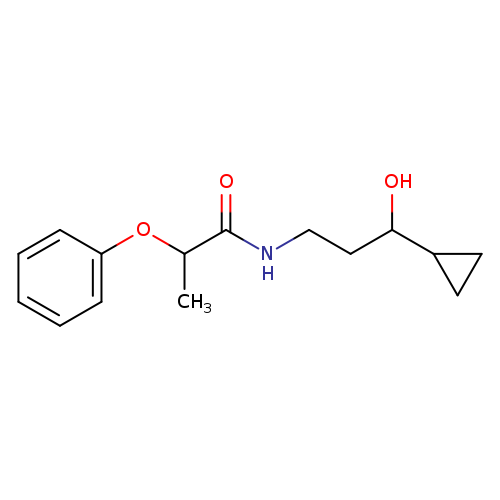 N-(3-cyclopropyl-3-hydroxypropyl)-2-phenoxypropanamide