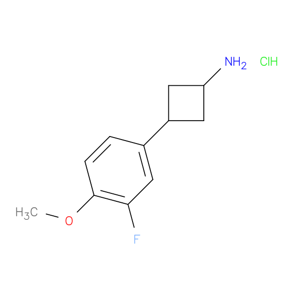3-(3-fluoro-4-methoxyphenyl)cyclobutan-1-amine hydrochloride