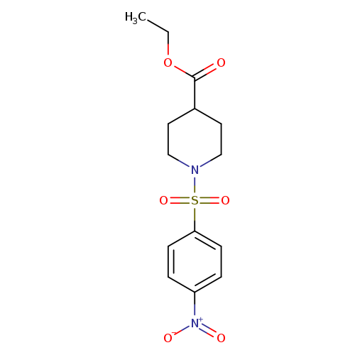 Ethyl 1-((4-nitrophenyl)sulfonyl)piperidine-4-carboxylate