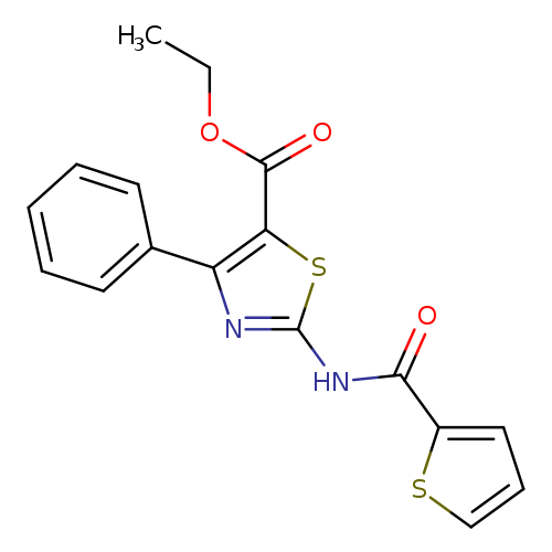 ethyl 4-phenyl-2-(thiophene-2-amido)-1,3-thiazole-5-carboxylate