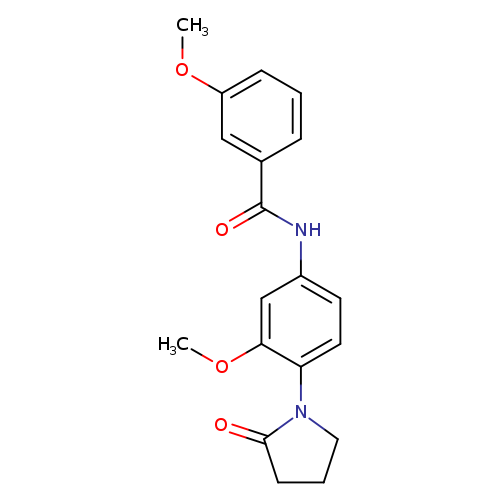 3-methoxy-N-[3-methoxy-4-(2-oxopyrrolidin-1-yl)phenyl]benzamide