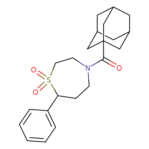 4-(adamantane-1-carbonyl)-7-phenyl-1lambda6,4-thiazepane-1,1-dione