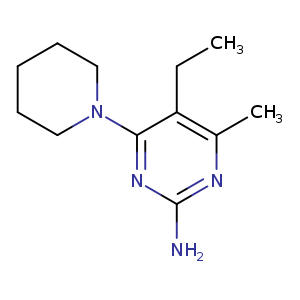 5-Ethyl-4-methyl-6-(1-piperidinyl)-2-pyrimidinamine