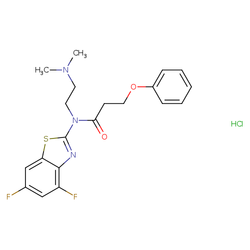 N-(4,6-difluoro-1,3-benzothiazol-2-yl)-N-[2-(dimethylamino)ethyl]-3-phenoxypropanamide hydrochloride