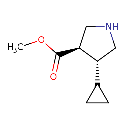 methyl (3R,4R)-4-cyclopropylpyrrolidine-3-carboxylate, trans