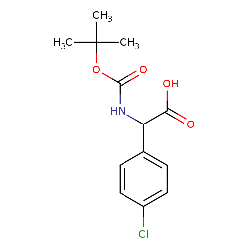 Benzeneacetic acid, 4-chloro-α-[[(1,1-dimethylethoxy)carbonyl]amino]-