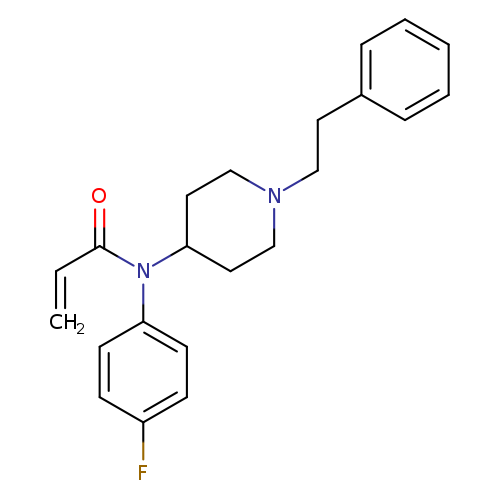 N-(4-fluorophenyl)-N-(1-phenethylpiperidin-4-yl)acrylamide