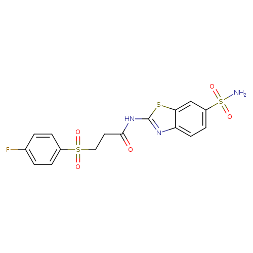 3-(4-fluorobenzenesulfonyl)-N-(6-sulfamoyl-1,3-benzothiazol-2-yl)propanamide