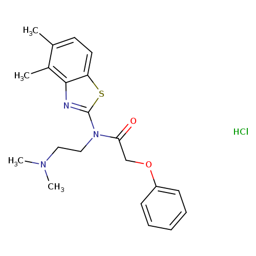 N-(4,5-dimethyl-1,3-benzothiazol-2-yl)-N-[2-(dimethylamino)ethyl]-2-phenoxyacetamide hydrochloride