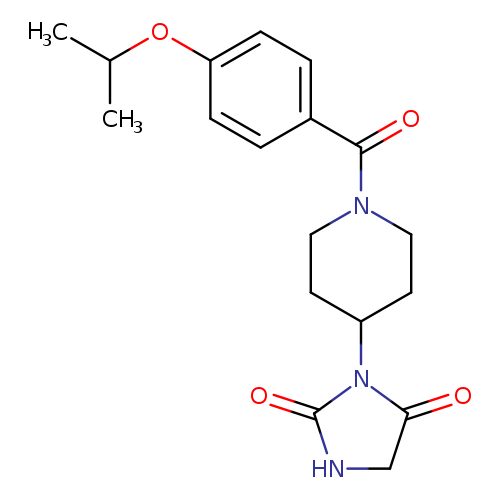 3-{1-[4-(propan-2-yloxy)benzoyl]piperidin-4-yl}imidazolidine-2,4-dione