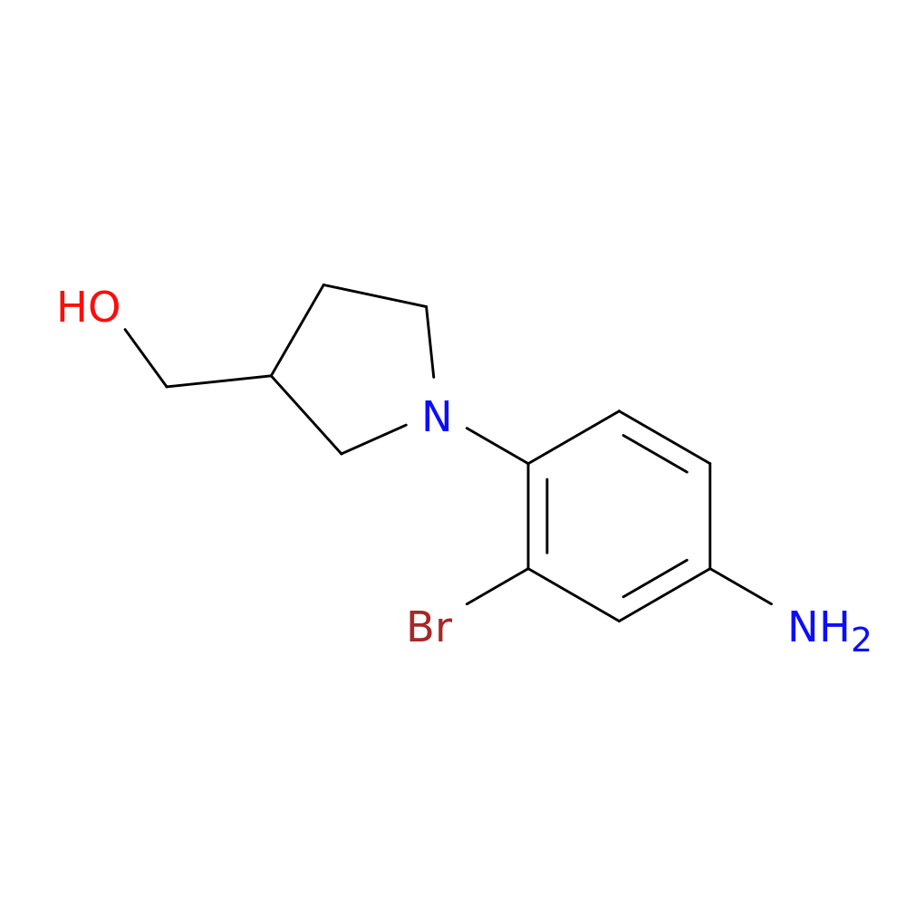 [1-(4-Amino-2-bromophenyl)pyrrolidin-3-yl]methanol