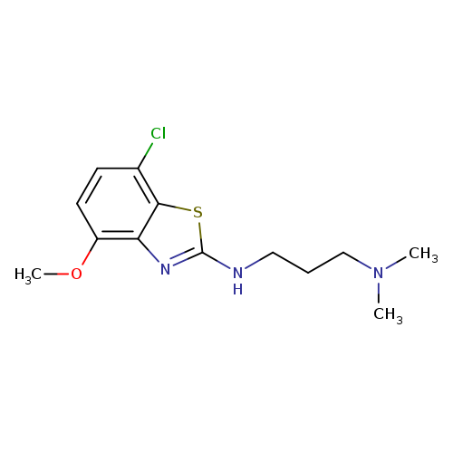 N'-(7-CHLORO-4-METHOXY-1,3-BENZOTHIAZOL-2-YL)-N,N-DIMETHYLPROPANE-1,3-DIA+