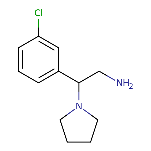 2-(3-CHLOROPHENYL)-2-PYRROLIDIN-1-YLETHANAMINE