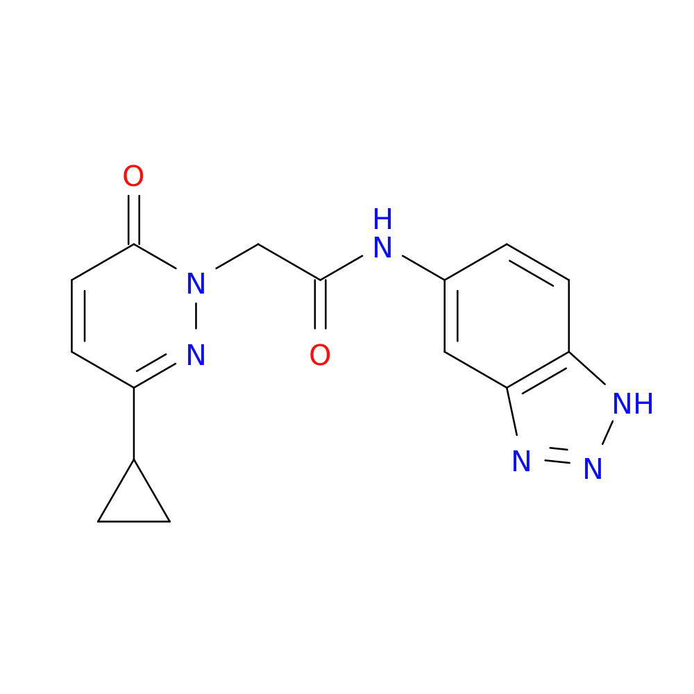 N-(1H-1,2,3-benzotriazol-5-yl)-2-(3-cyclopropyl-6-oxo-1,6-dihydropyridazin-1-yl)acetamide