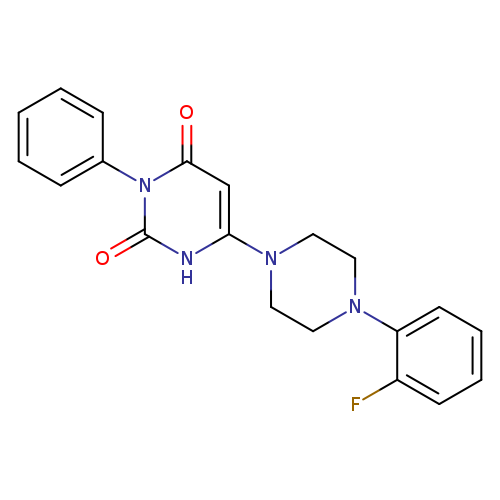 6-[4-(2-fluorophenyl)piperazin-1-yl]-3-phenyl-1,2,3,4-tetrahydropyrimidine-2,4-dione